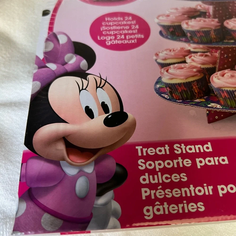 Disney Minnie Mouse Cupcake Stand - Pink and Red